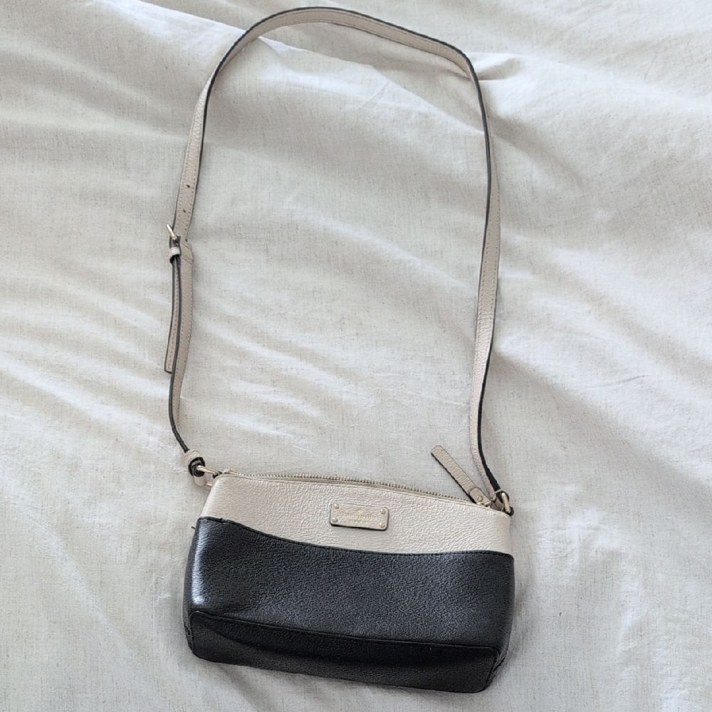 Kate Spade Black and Cream Crossbody Bag
